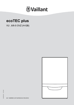 Boiler manual cover