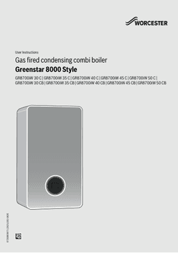 Boiler manual cover